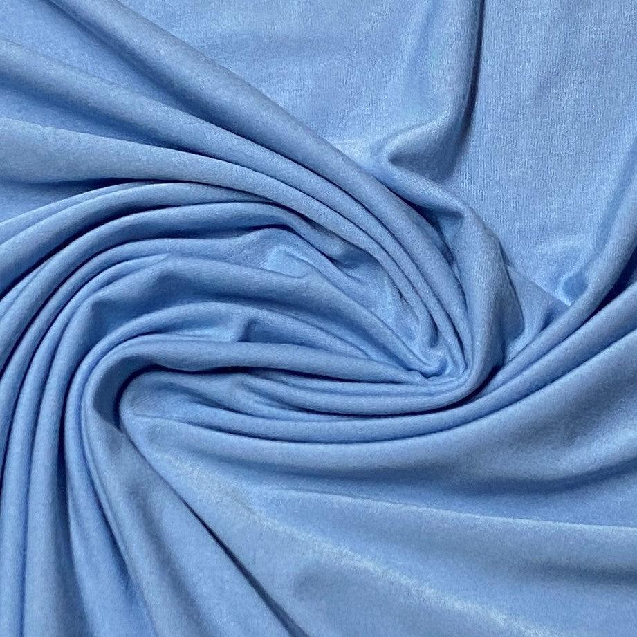 Draped light blue premium natural fabric from Nature's Fabrics