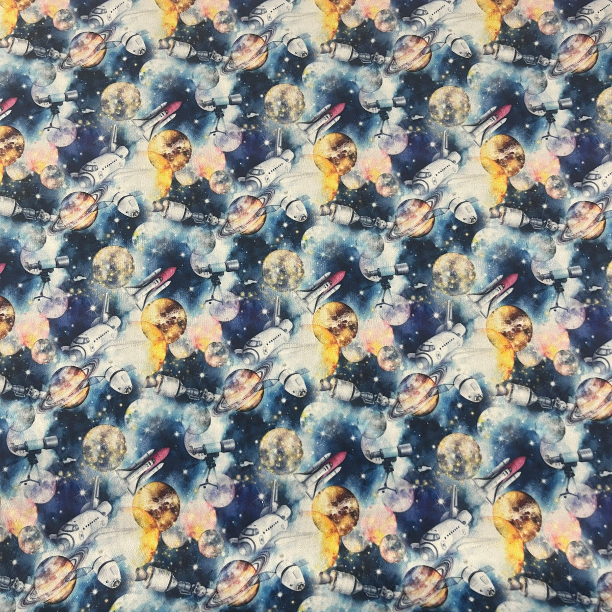 Spaceships 1 mil PUL Fabric - Made in the USA - Nature's Fabrics