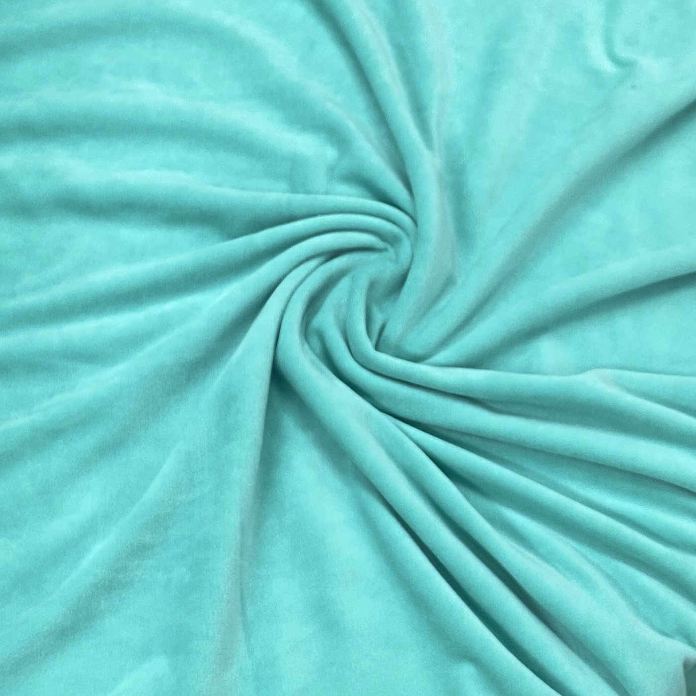 Spearmint Organic Cotton Velour Fabric - Seconds - Nature's Fabrics
