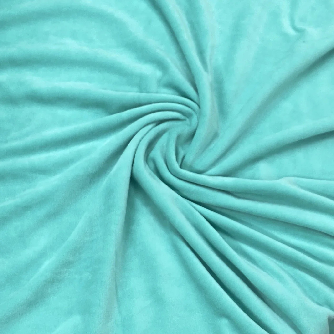 Spearmint Organic Cotton Velour Fabric - Seconds - Nature's Fabrics