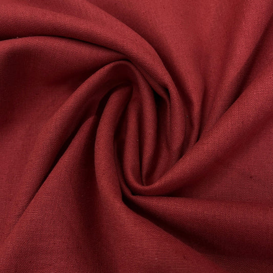Spiceberry Linen/Organic Cotton Woven Fabric - 210 GSM - Nature's Fabrics