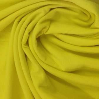 Sun Yellow Organic Cotton Rib Knit Fabric - Nature's Fabrics