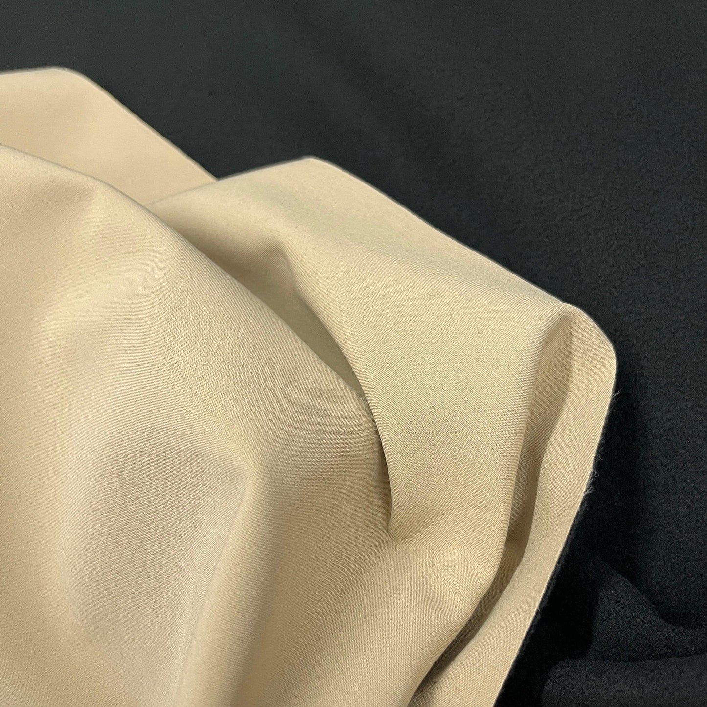 Tan and Black Softshell Fabric - Two Sides - Nature's Fabrics