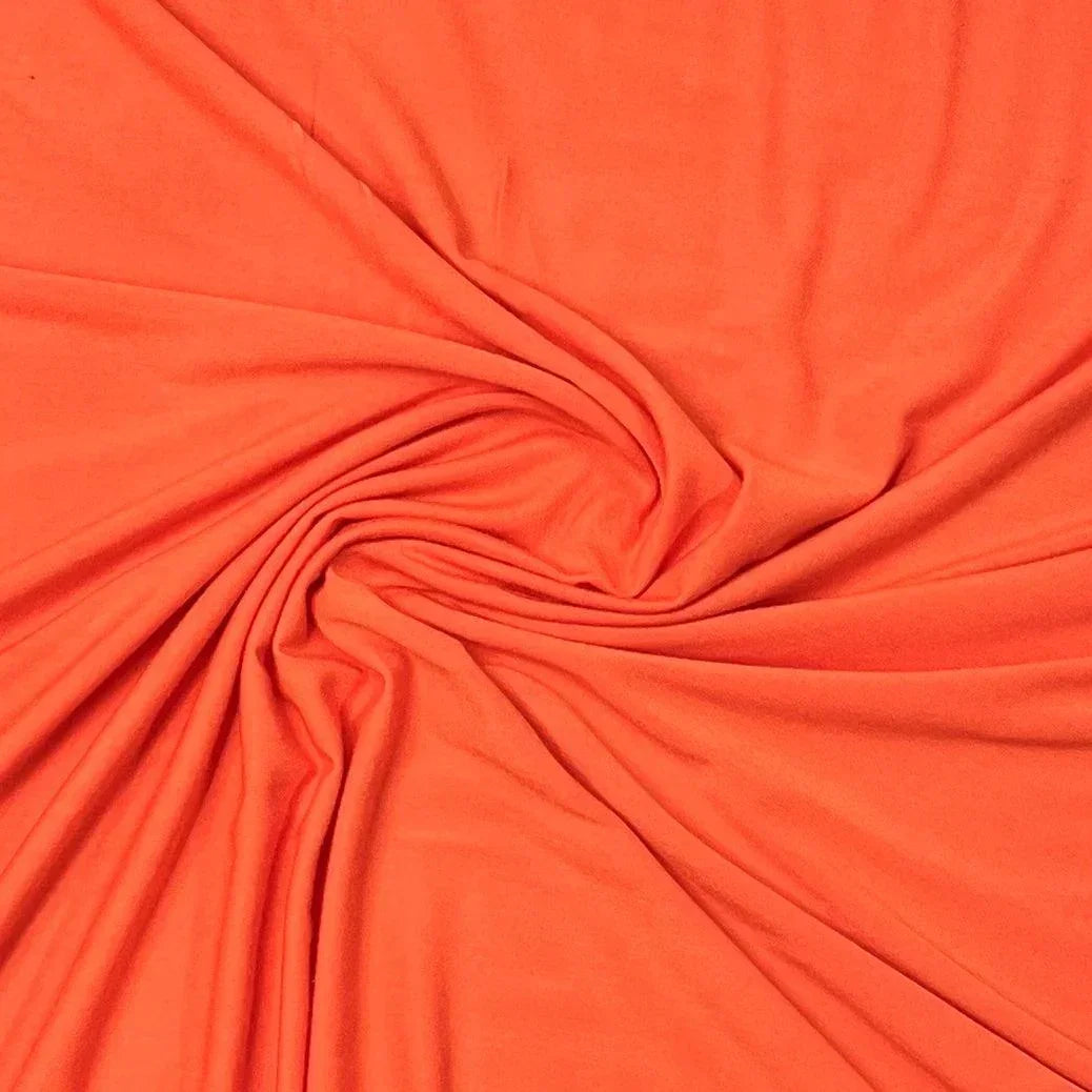 Swirled orange natural fabric by Nature's Fabrics