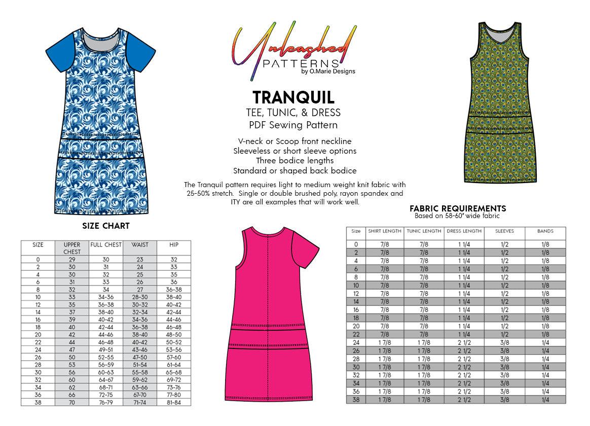 Tranquil Tee, Tunic, & Dress - Nature's Fabrics