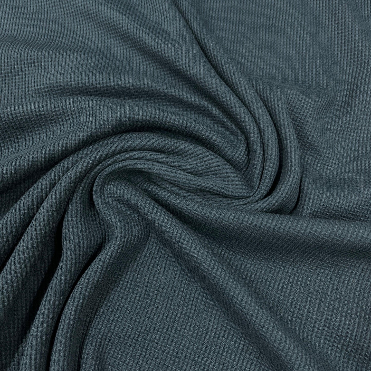 Ultramarine Organic Cotton Waffle Thermal Fabric - Nature's Fabrics