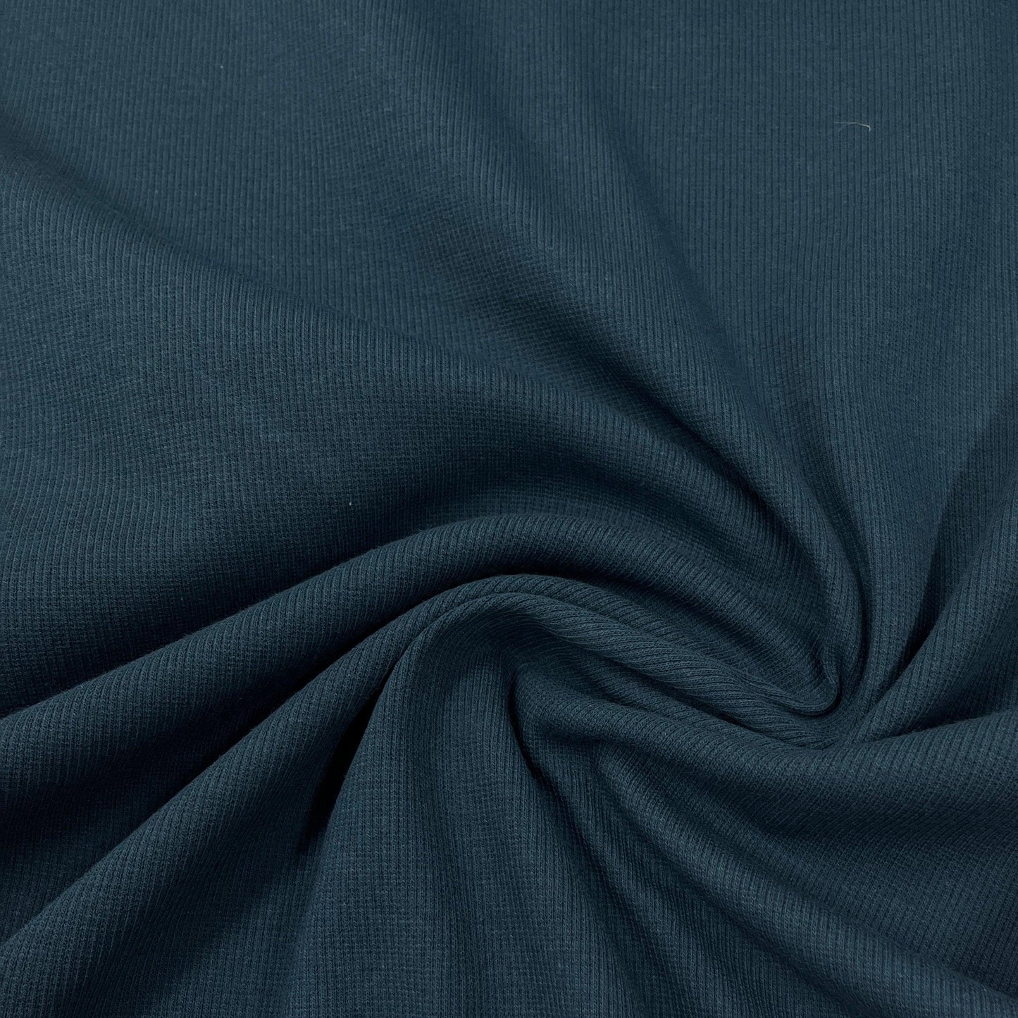 Ultramarine Organic Cotton/Spandex Rib Knit Fabric - 2x2 - Nature's Fabrics