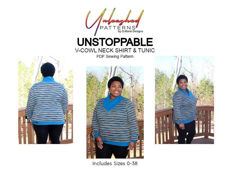 Unstoppable: Cowl Neck Shirt and Tunic - Nature's Fabrics