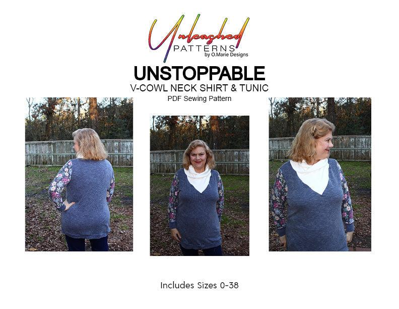 Unstoppable: Cowl Neck Shirt and Tunic - Nature's Fabrics