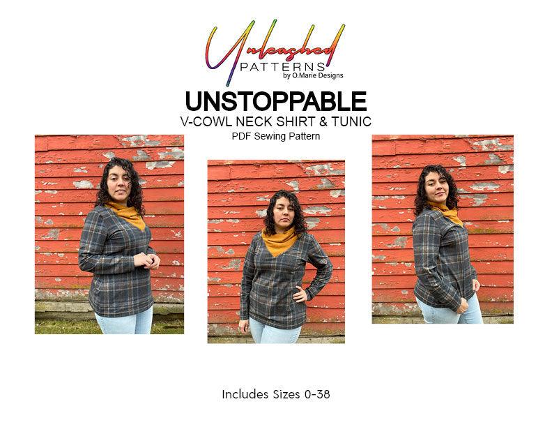 Unstoppable: Cowl Neck Shirt and Tunic - Nature's Fabrics