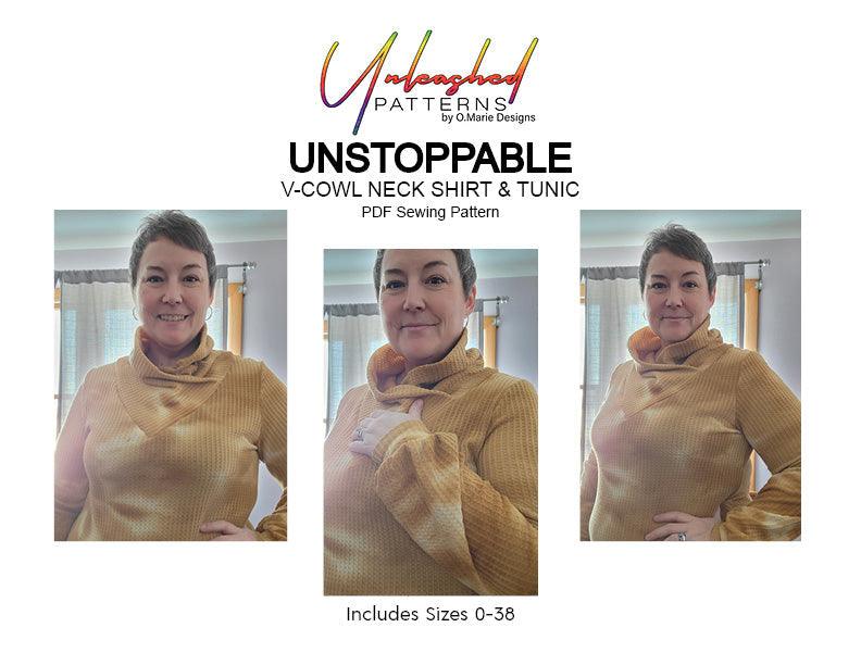 Unstoppable: Cowl Neck Shirt and Tunic - Nature's Fabrics