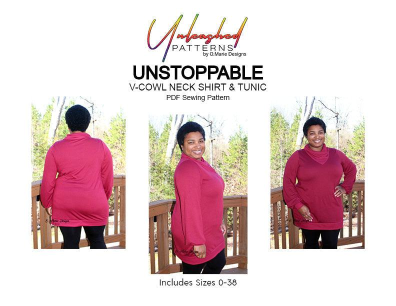 Unstoppable: Cowl Neck Shirt and Tunic - Nature's Fabrics