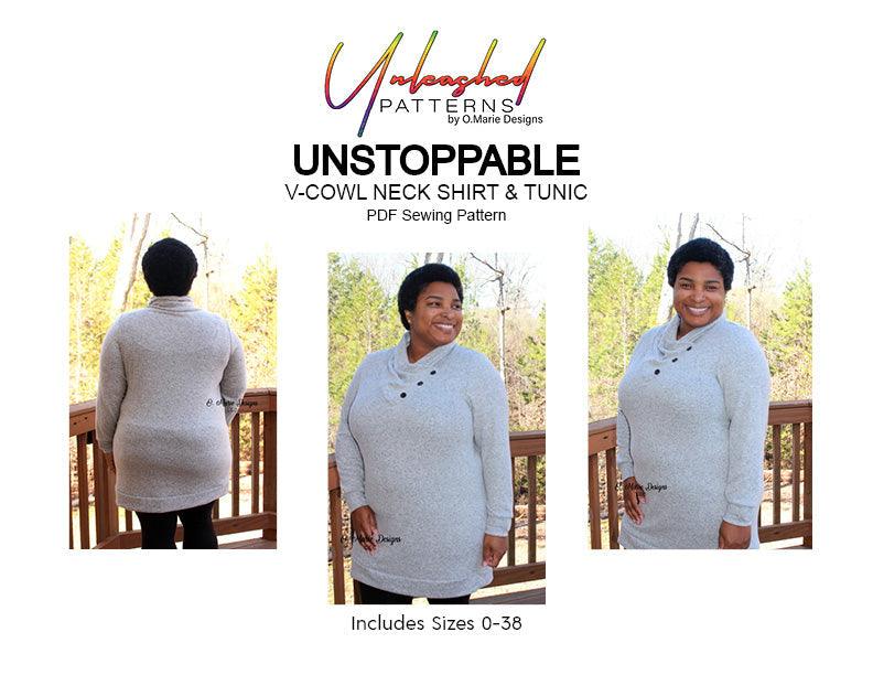 Unstoppable: Cowl Neck Shirt and Tunic - Nature's Fabrics