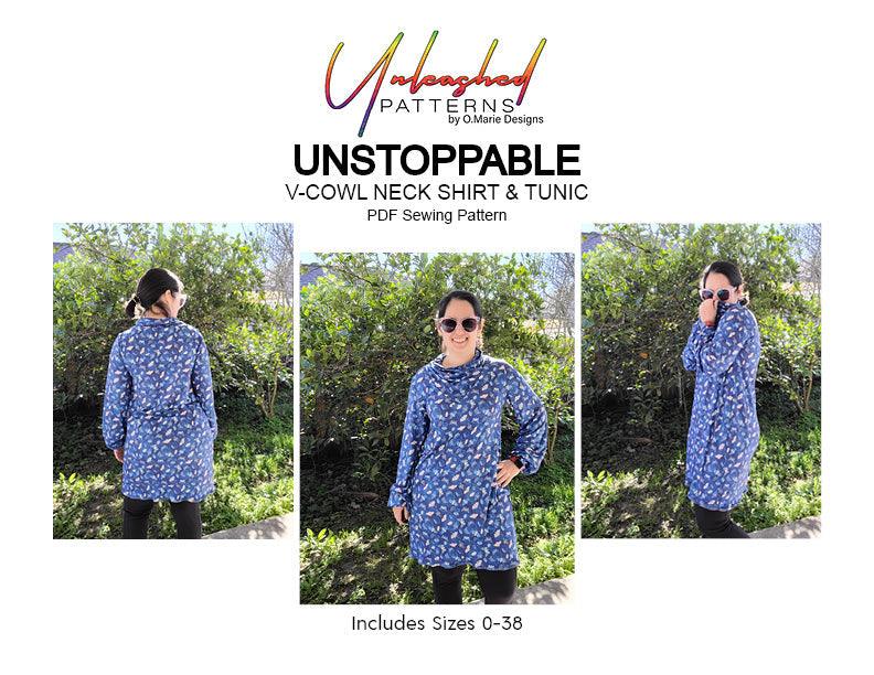 Unstoppable: Cowl Neck Shirt and Tunic - Nature's Fabrics