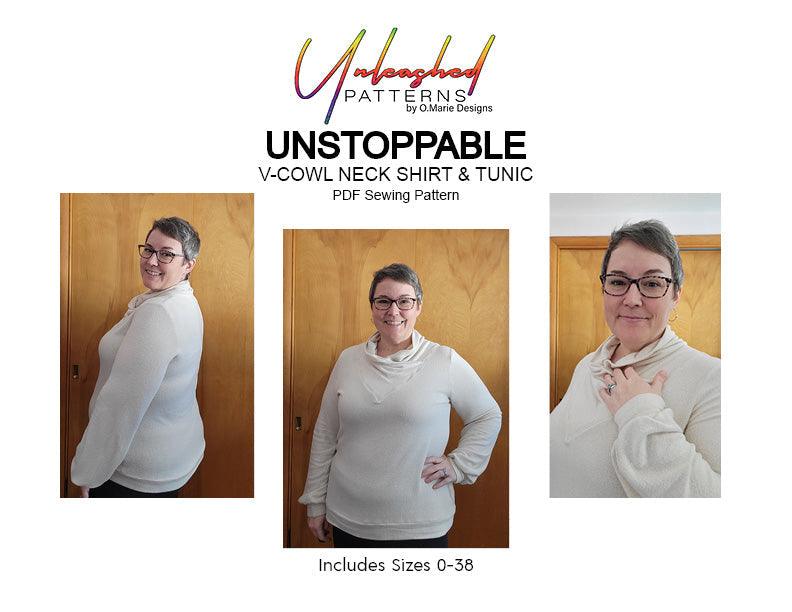 Unstoppable: Cowl Neck Shirt and Tunic - Nature's Fabrics