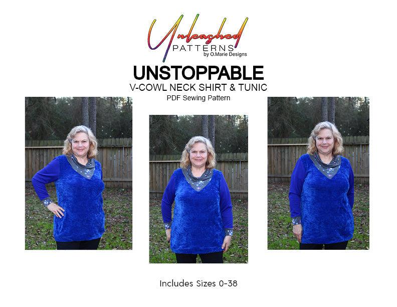 Unstoppable: Cowl Neck Shirt and Tunic - Nature's Fabrics