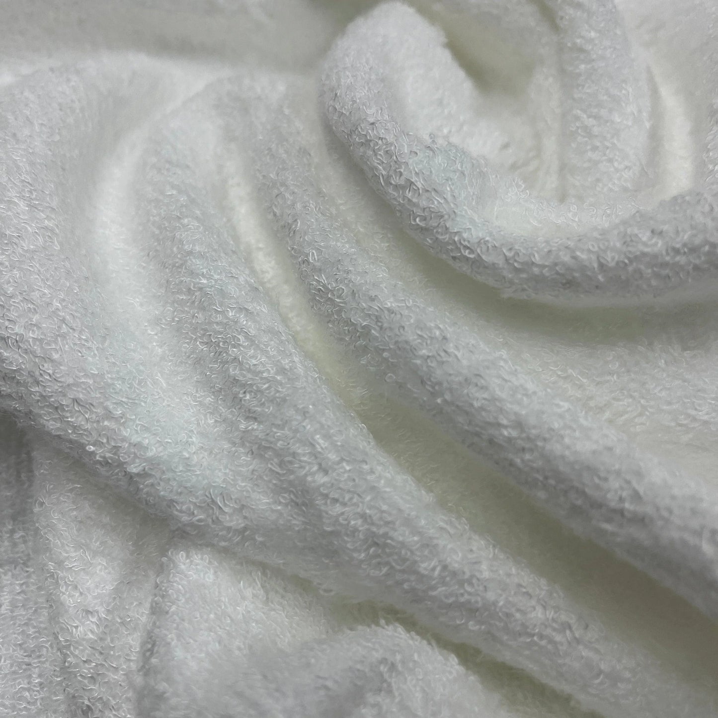 White Bamboo Towel Terry Fabric- 390 GSM by Telio - Nature's Fabrics