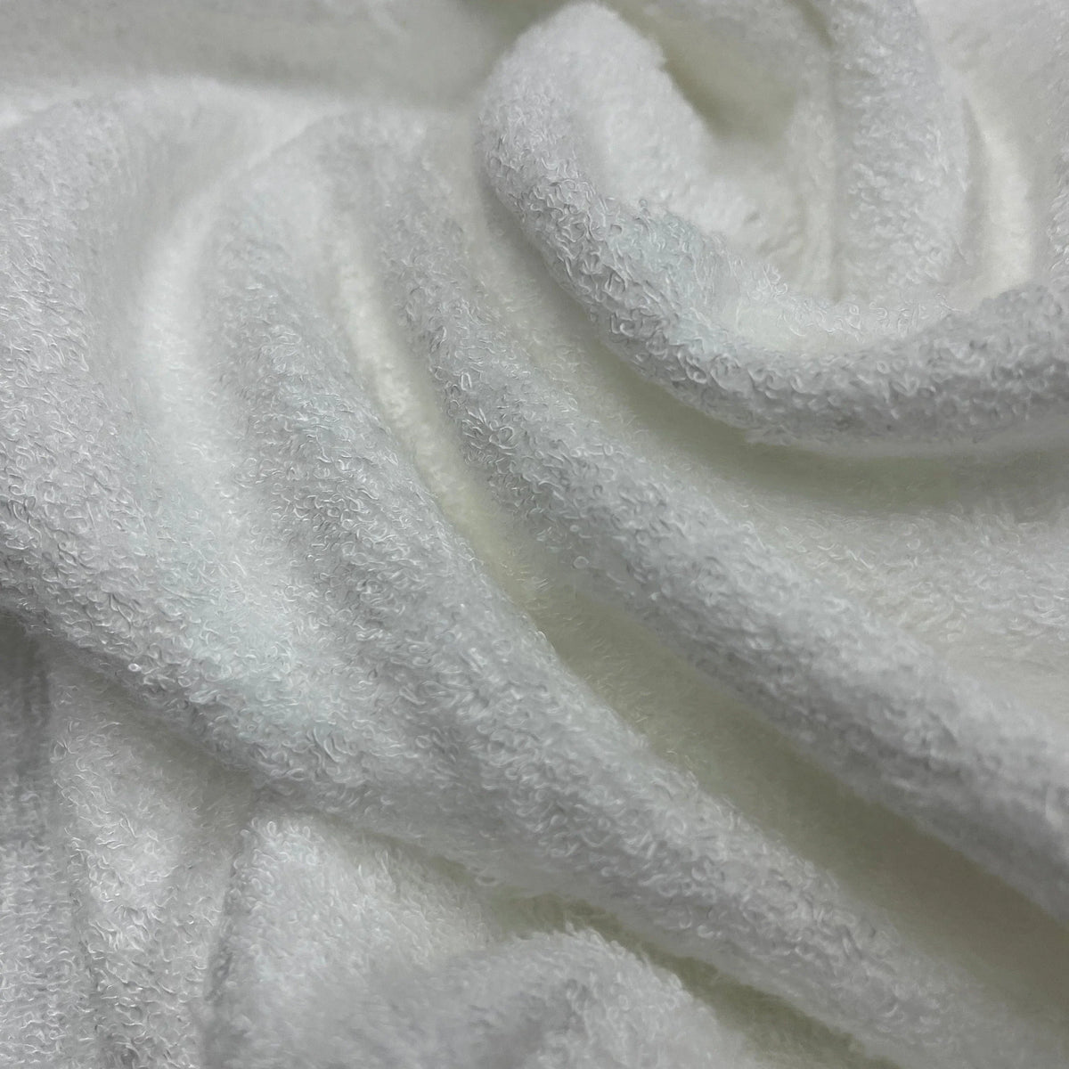 White Bamboo Towel Terry Fabric- 390 GSM by Telio - Nature's Fabrics