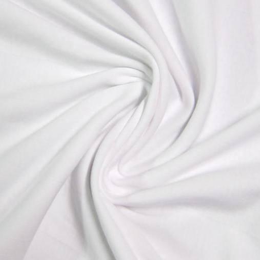 White Cotton/Spandex Jersey Fabric 200 GSM – Nature's Fabrics