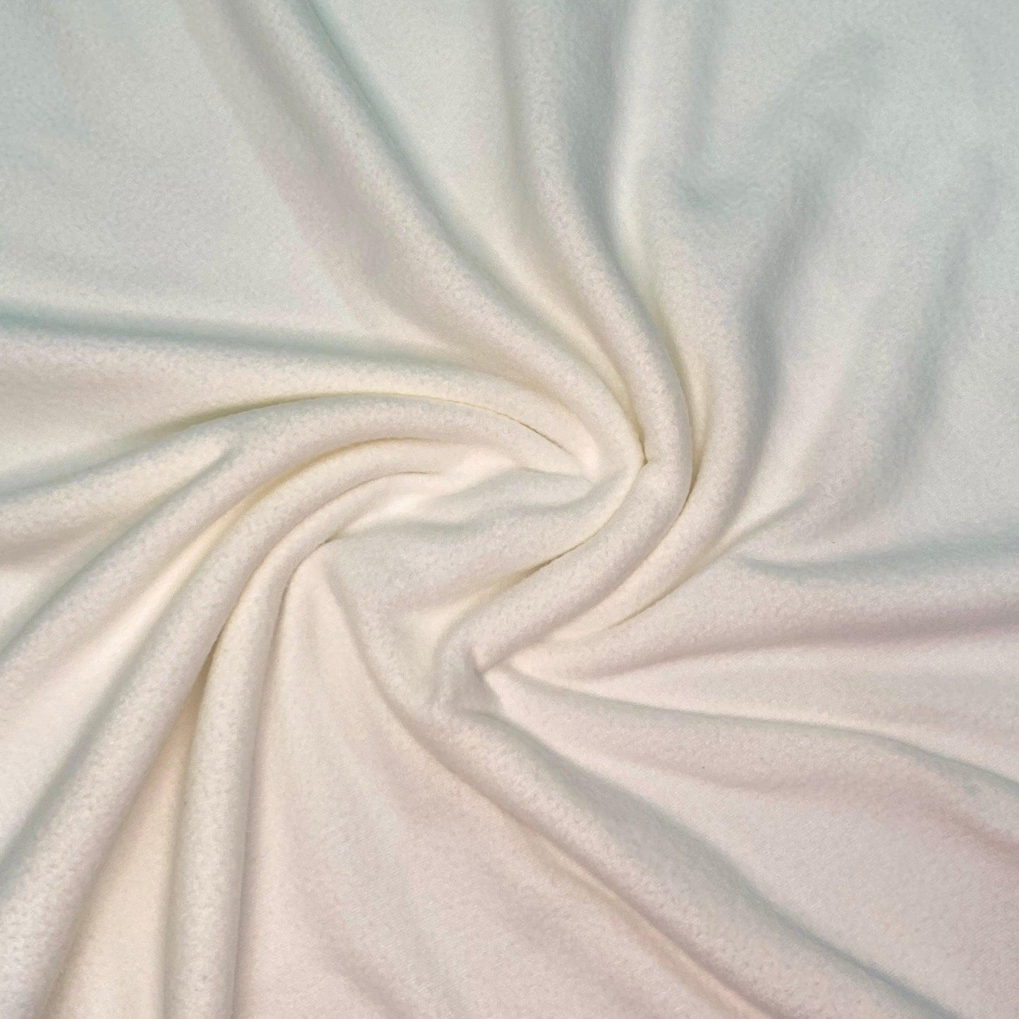 White Microfleece Fabric - 180 GSM - Nature's Fabrics