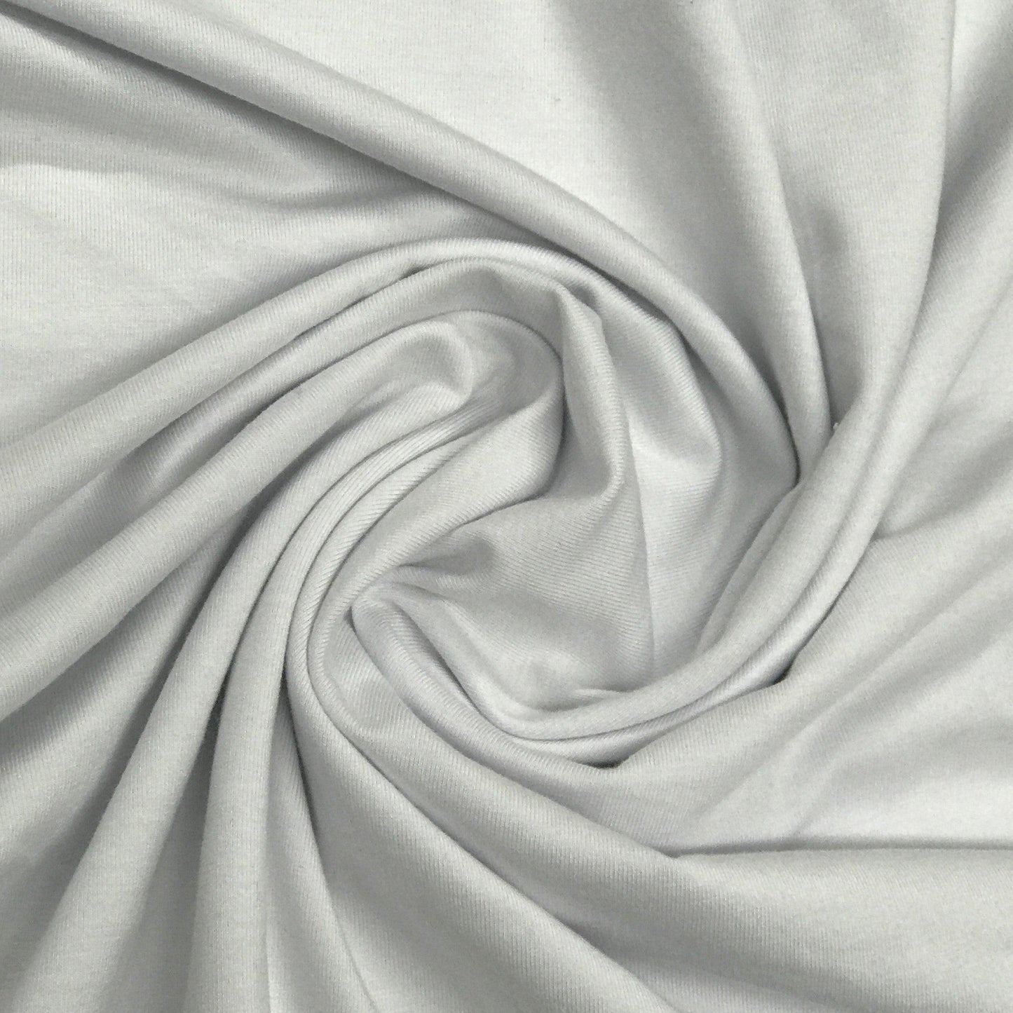 White Tencel/Organic Cotton Stretch French Terry Fabric - Nature's Fabrics