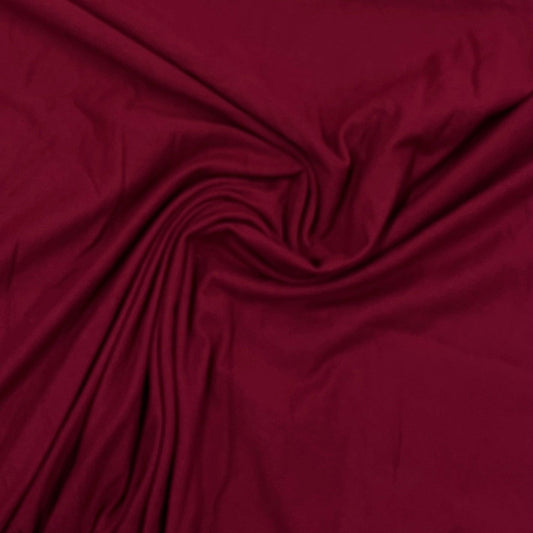 Wine Polyester Rib Knit Fabric - Nature's Fabrics