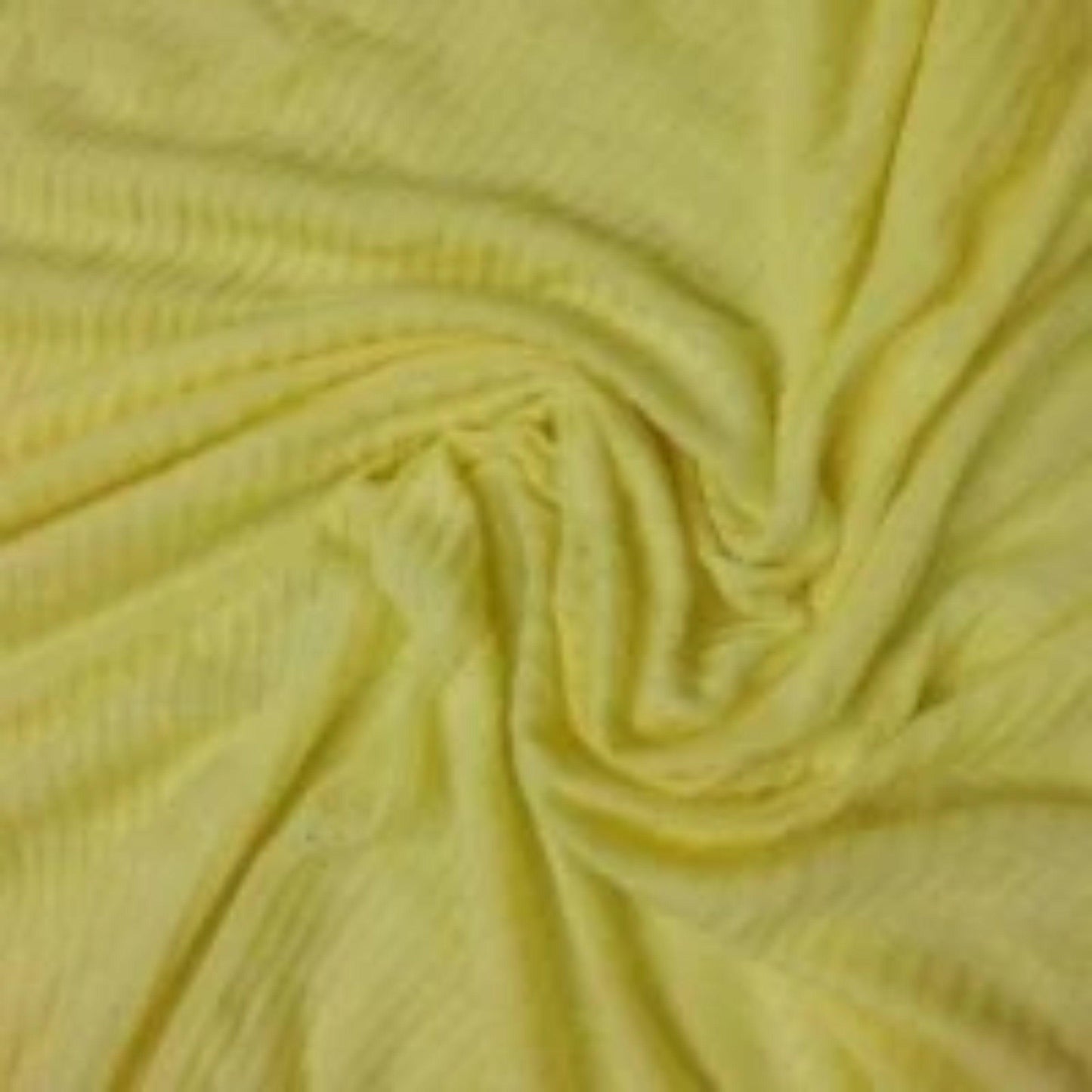 Yellow 2x2 Cotton/Poly Rib Knit Fabric - Nature's Fabrics
