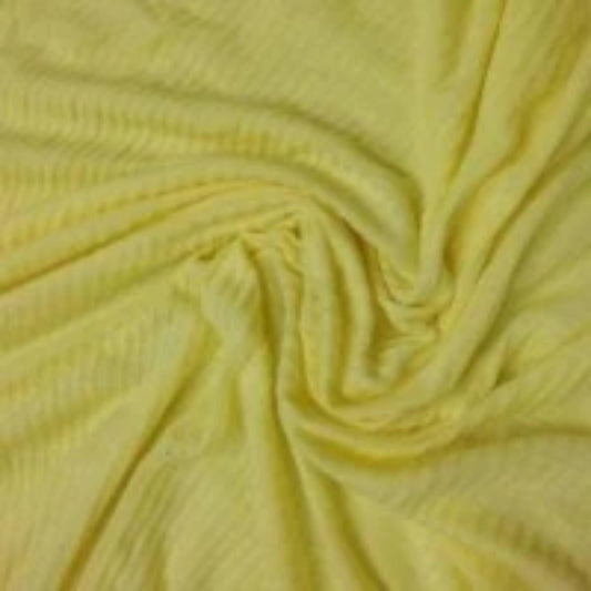 Yellow 2x2 Cotton/Poly Rib Knit Fabric - Nature's Fabrics