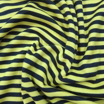 Yellow and Black Stripe on Poly/Spandex Jersey