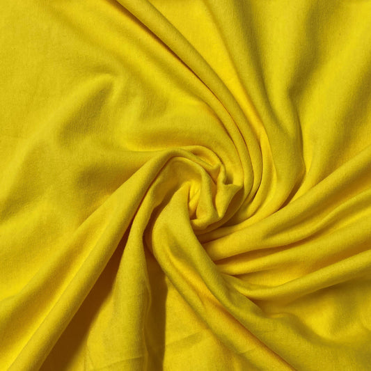 Yellow Cotton/Spandex Jersey - 200 GSM - Nature's Fabrics