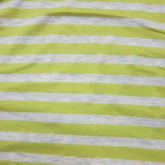 Yellow Stripes on Bamboo/Spandex Jersey Fabric - Nature's Fabrics