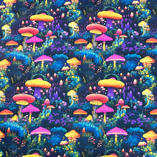 Marvelous Mushrooms 1 mil PUL Fabric - Made in the USA