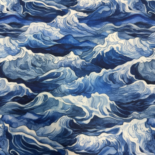 Royal Waves 1 mil PUL Fabric - Made in the USA