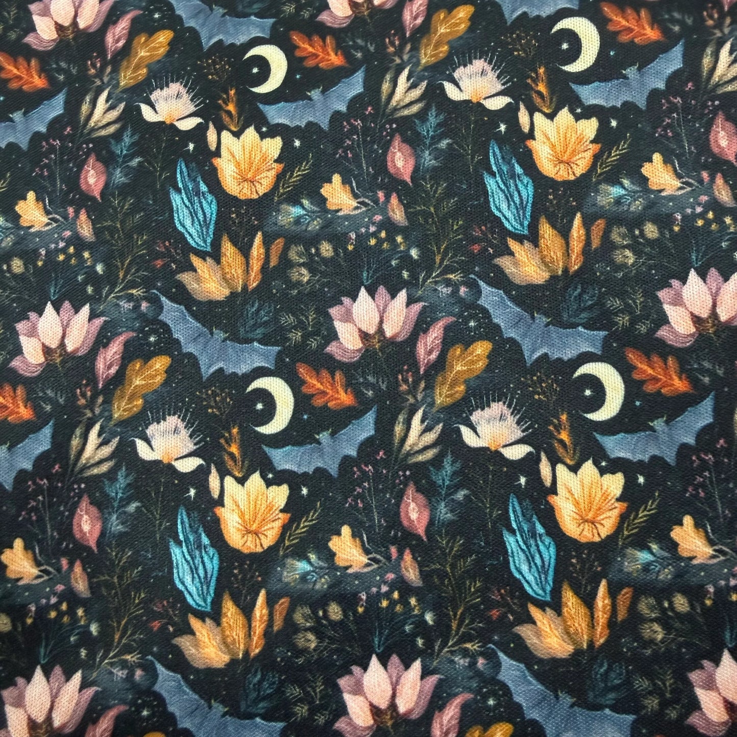 Bats in the Garden 1 mil PUL Fabric - Made in the USA