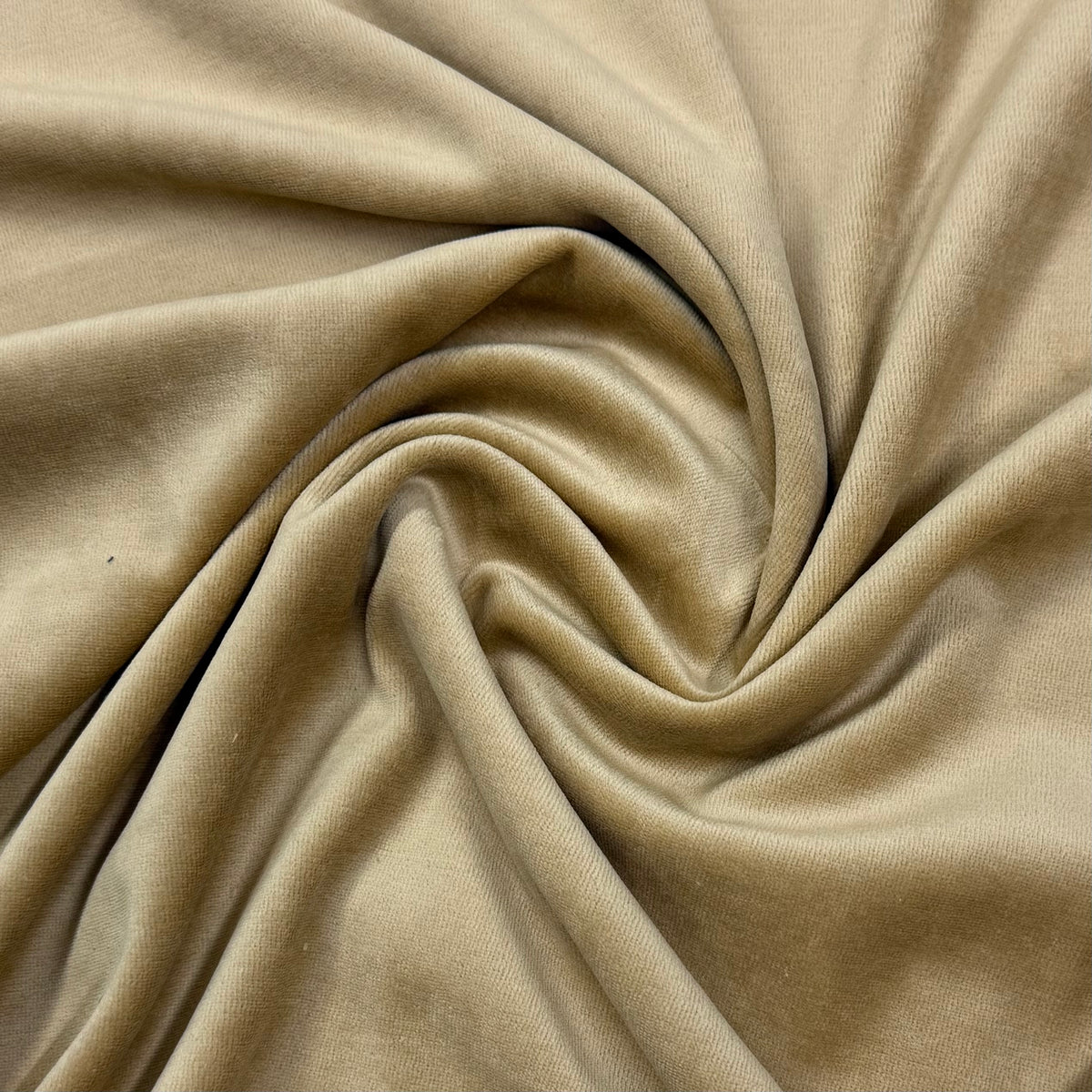 Camel Cotton Velour Fabric