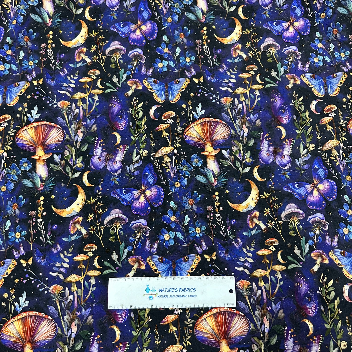 Midsummer Nights on Bamboo/Spandex Jersey Fabric