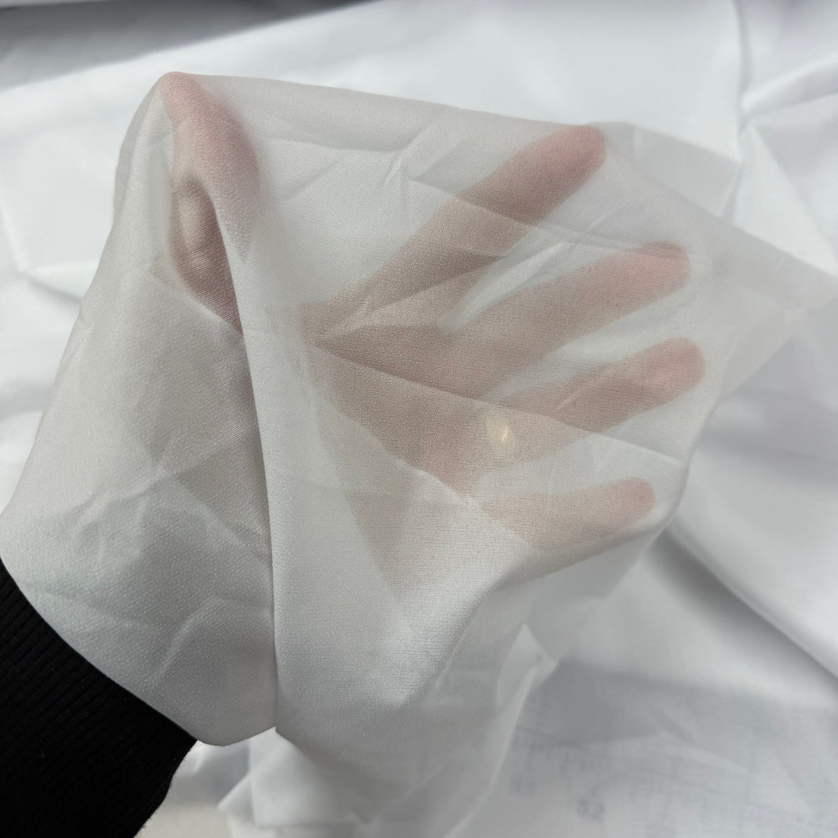 White Polyester Georgette Fabric