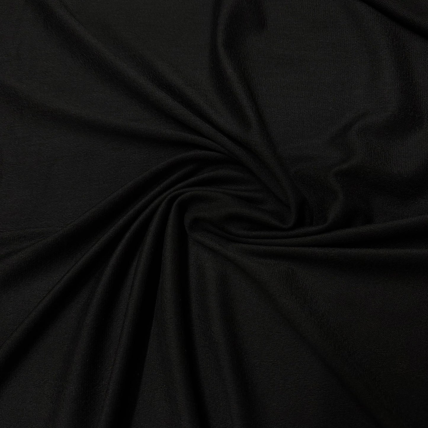 Black Bamboo Stretch French Terry Fabric - 300 GSM, $14.99/yd, 15 Yards