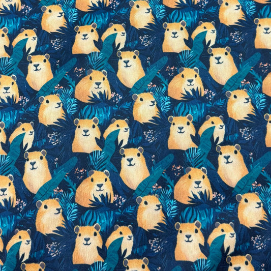 Capybaras 1 mil PUL Fabric - Made in the USA
