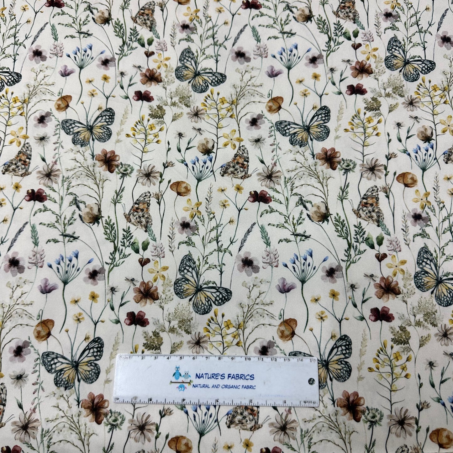 Butterfly Field 1 mil PUL Fabric - Made in the USA