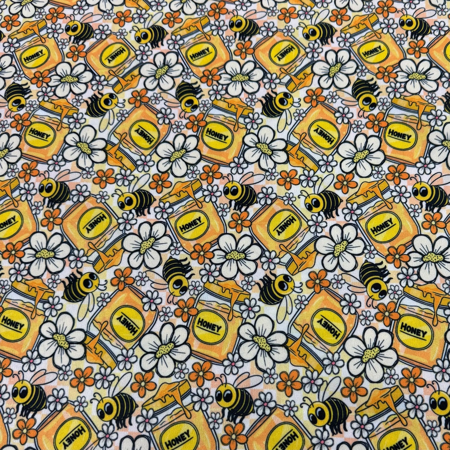 Bees and Honey 1 mil PUL Fabric - Made in the USA