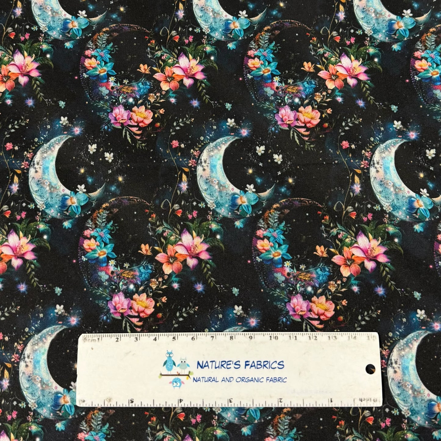 Lunar Flowers 1 mil PUL Fabric - Made in the USA