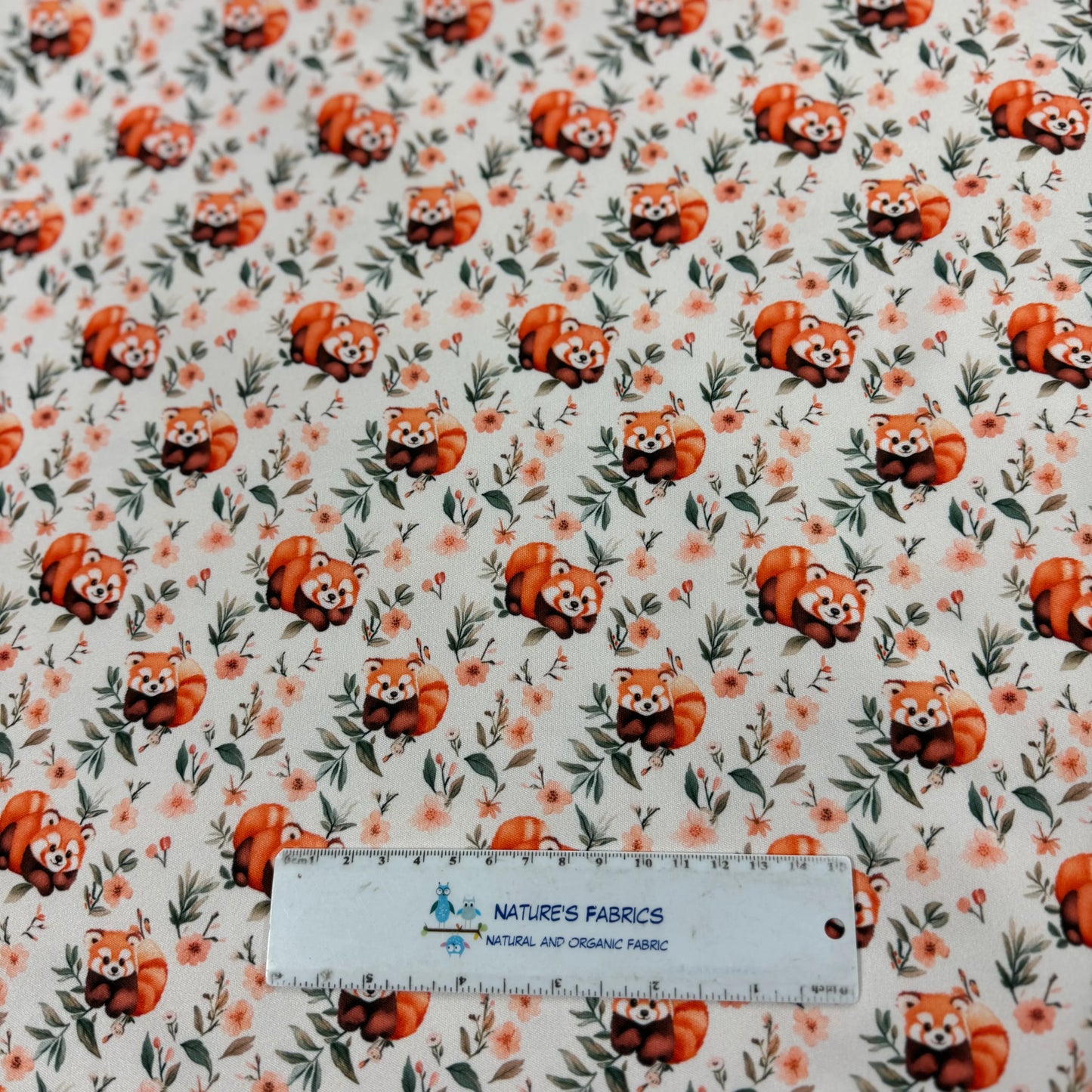 Red Pandas 1 mil PUL Fabric - Made in the USA