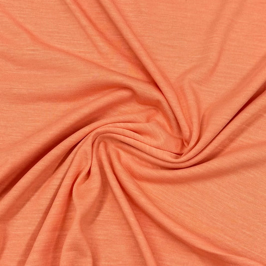 Peach Wool Blend Jersey