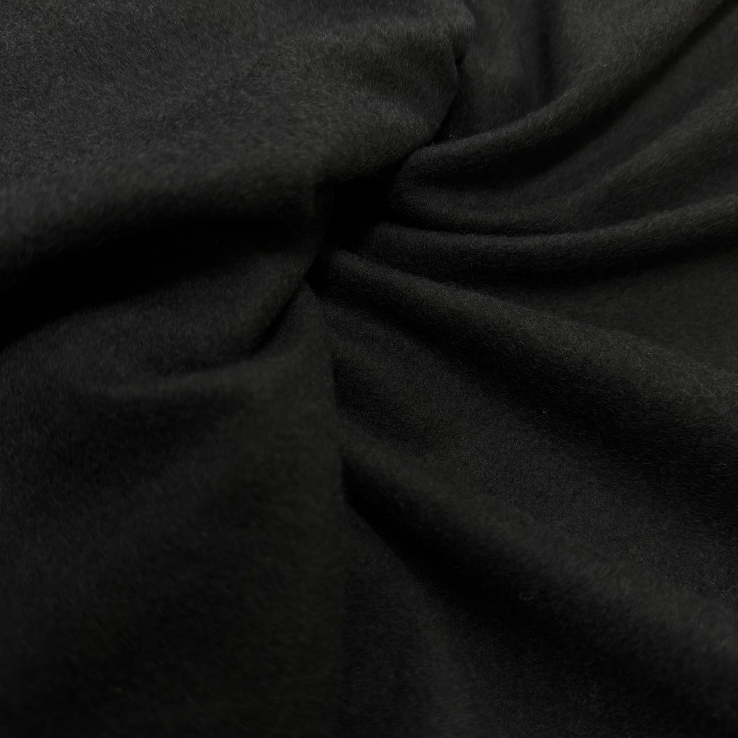 Black Bamboo Stretch Fleece Fabric - 285 GSM - Knit in the USA, $20.95/yd - Rolls