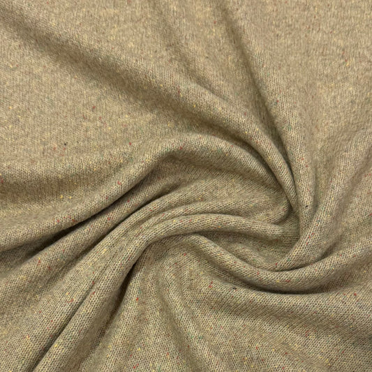 Sand Stone Merino Wool Silk Jersey Fabric