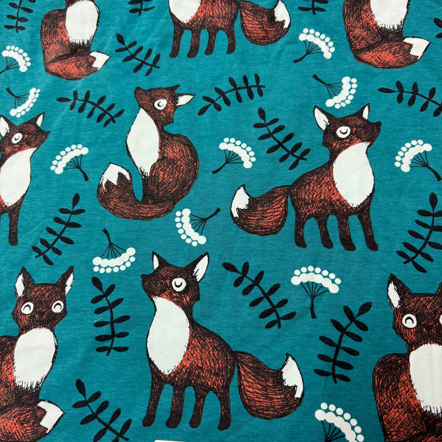 Nutti on Petrol Organic Cotton/Spandex Jersey Fabric