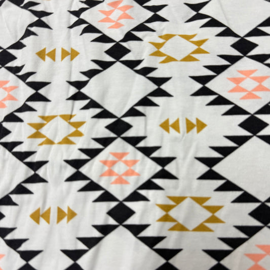 Aztec on Organic Cotton/Spandex Jersey Fabric