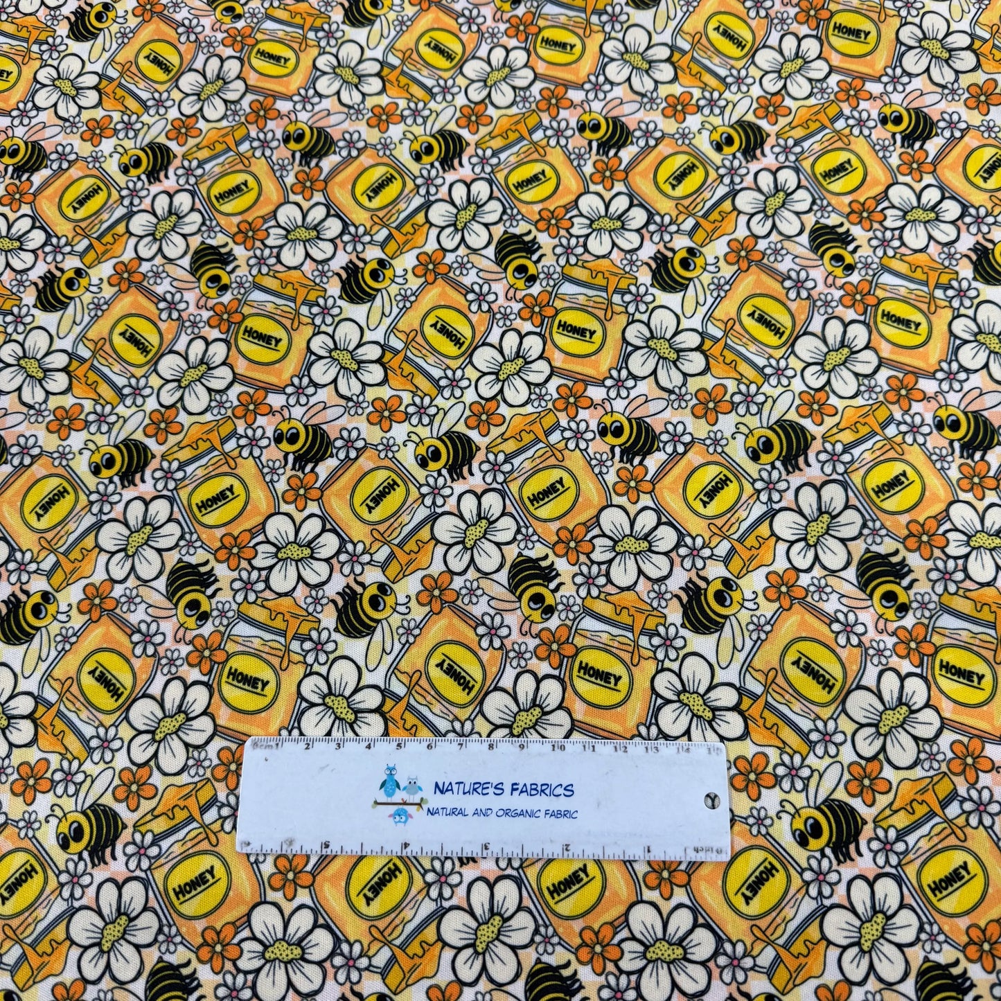 Bees and Honey 1 mil PUL Fabric - Made in the USA