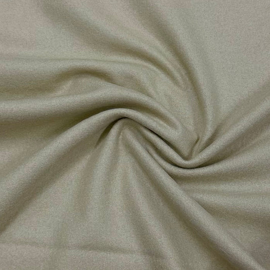 Vanilla Boiled Wool Fabric